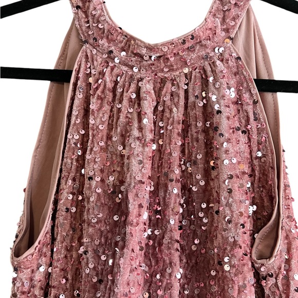 Stunning Pink Sequined Dress Size Medium - Picture 7 of 7
